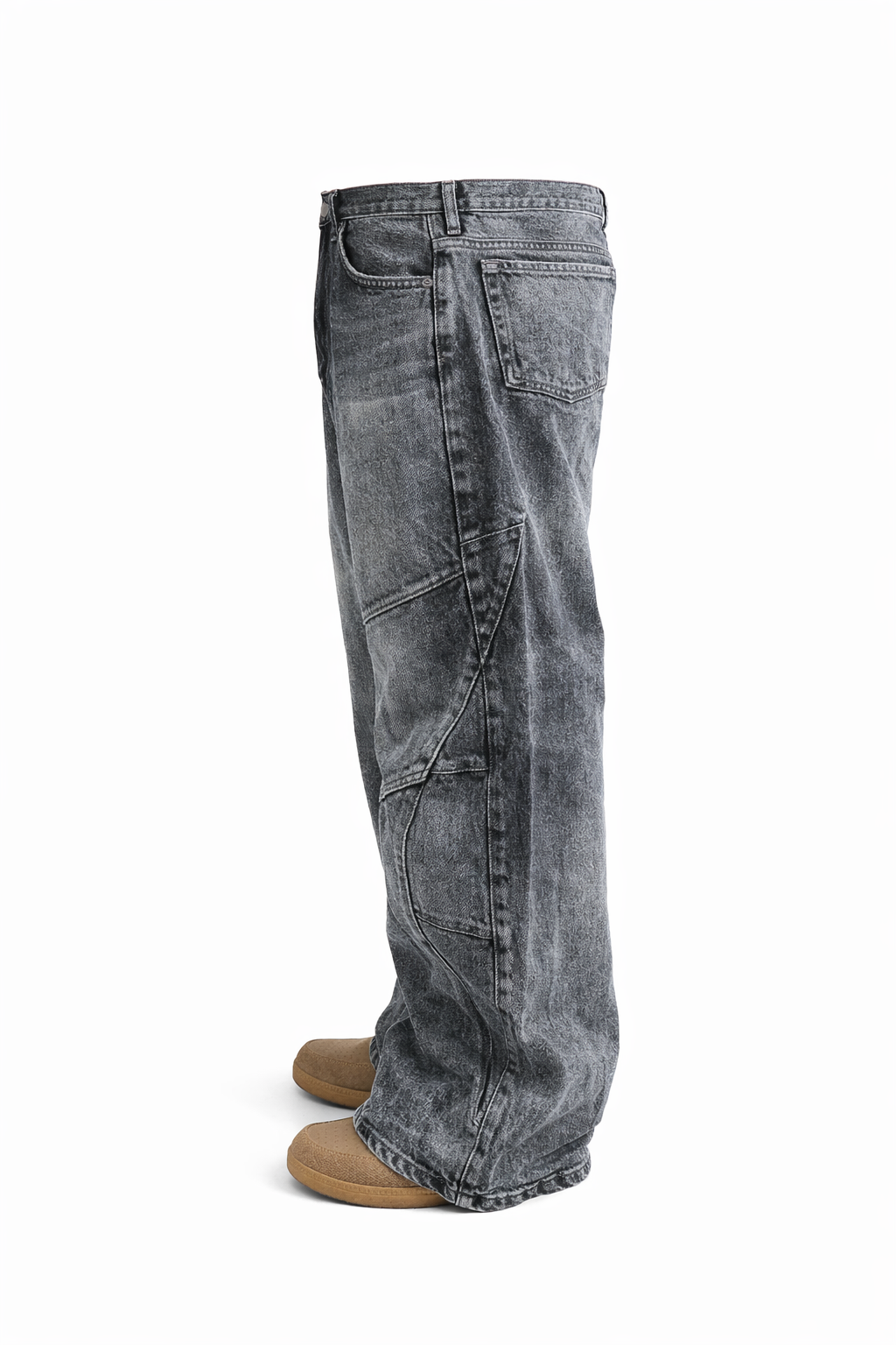 Grey retro wide leg - Image 2